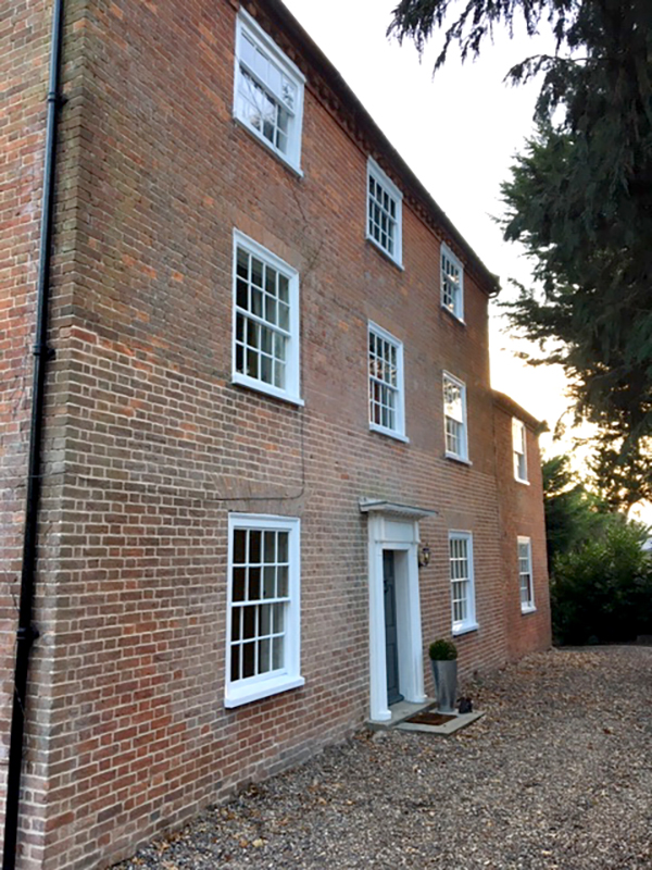 Ashley Veness Painting Sash Window Fascade