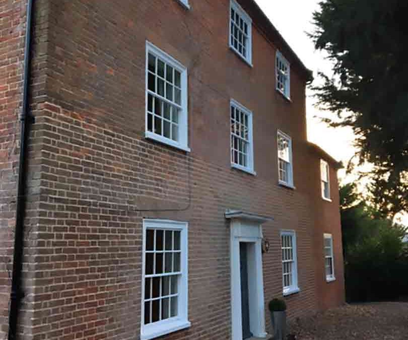 Grade 2 listed building with 30 Georgian windows